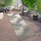 World Rug Gallery Amalfi Contemporary Tropical Floral Indoor/Outdoor Runner Rug 2' x 7' Gray 8013GRAY2X7 - alternate 1